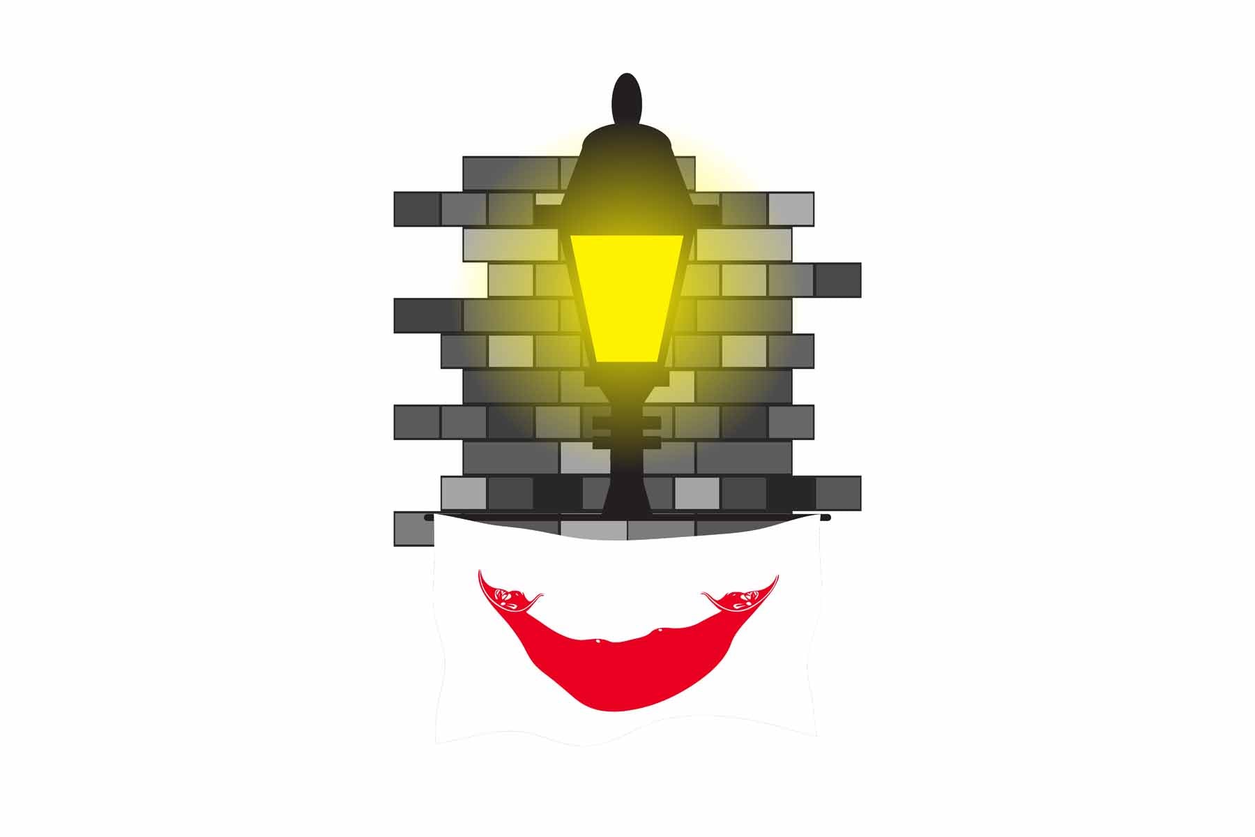 Easter Island Rapa Nui Town Street Lamp Bricks Sticker & Magnet