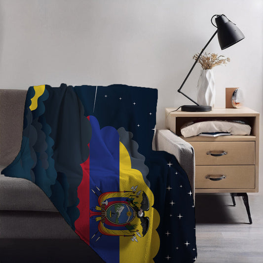 Ecuador Night Clouds Blankets & Throws | Premium Soft Blankets | City Posters Plus