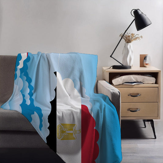 Egypt Day Clouds Blankets & Throws | Soft Premium Blankets | City Posters Plus