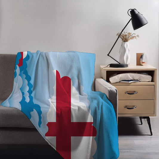 England Day Clouds Blankets & Throws | Soft Premium Blankets | City Posters Plus