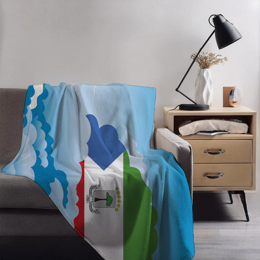 Equatorial Guinea Day Clouds Blankets & Throws | Soft Premium Blankets | City Posters Plus