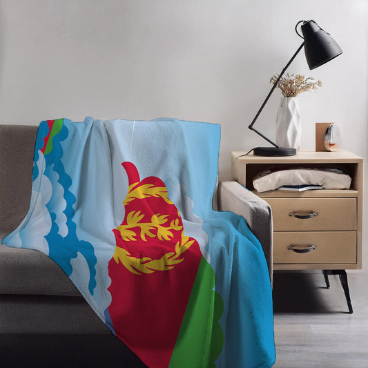 Eritrea Day Clouds Blankets & Throws | Soft Premium Blankets | City Posters Plus