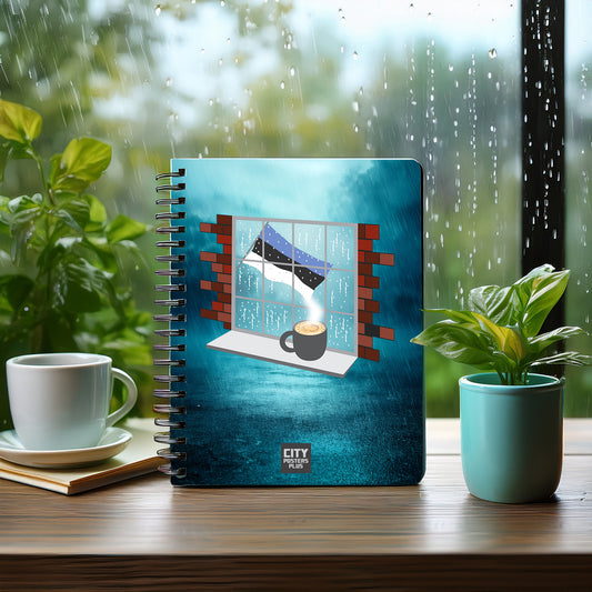 Estonia Coffee Rain Notebook