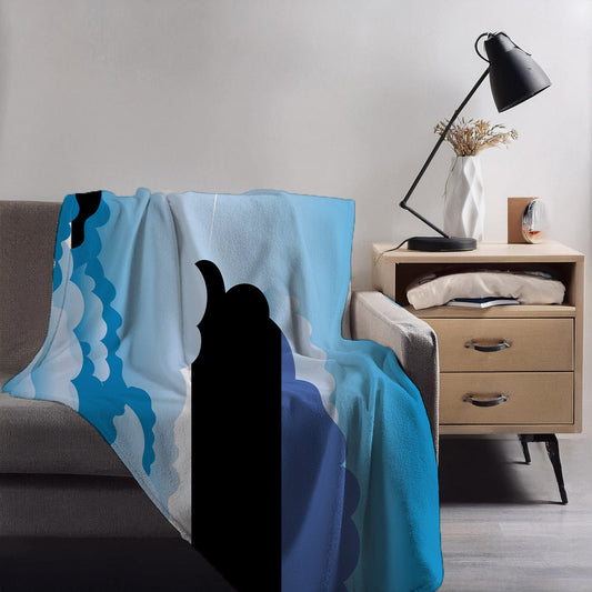 Estonia Day Clouds Blankets & Throws | Soft Premium Blankets | City Posters Plus