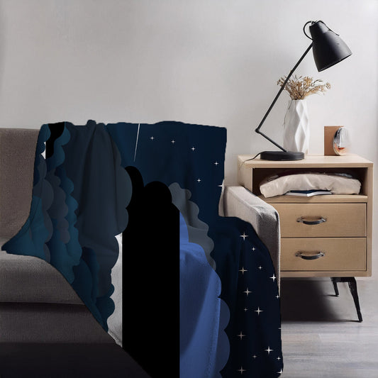 Estonia Night Clouds Blankets & Throws | Premium Soft Blankets | City Posters Plus