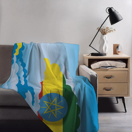 Ethiopia Day Clouds Blankets & Throws | Soft Premium Blankets | City Posters Plus