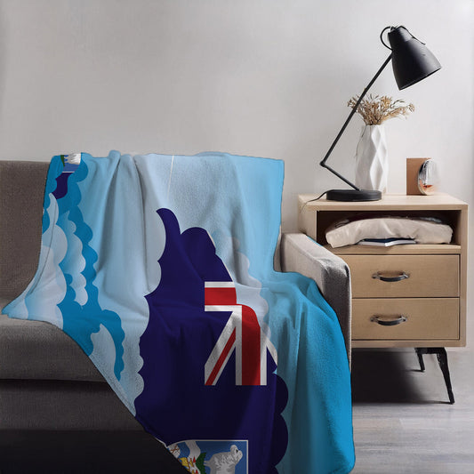 Falkland Islands Day Clouds Blankets & Throws | Soft Premium Blankets | City Posters Plus