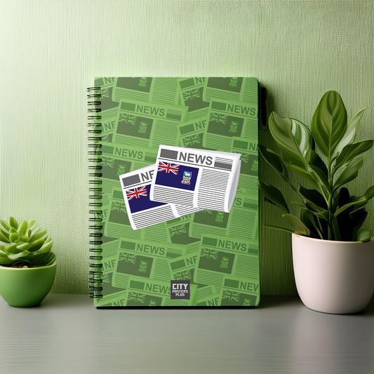 Falkland Islands Newspapers Notebook