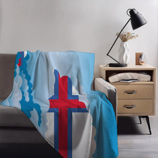 Faroe Islands Day Clouds Blankets & Throws | Soft Premium Blankets | City Posters Plus