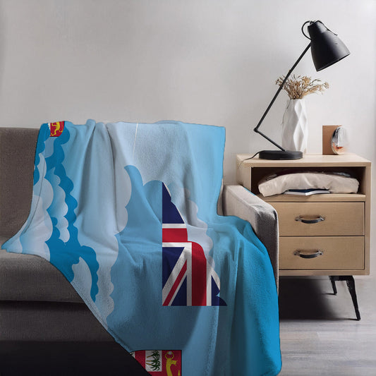 Fiji Day Clouds Blankets & Throws | Soft Premium Blankets | City Posters Plus