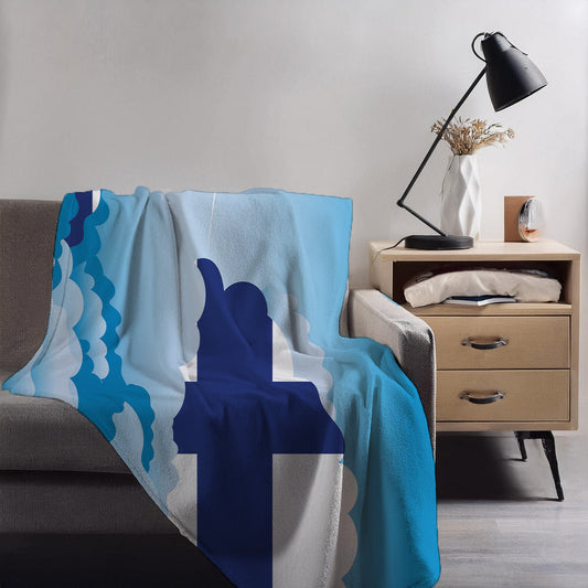 Finland Day Clouds Blankets & Throws | Soft Premium Blankets | City Posters Plus