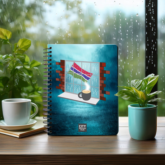 Gambia Coffee Rain Notebook