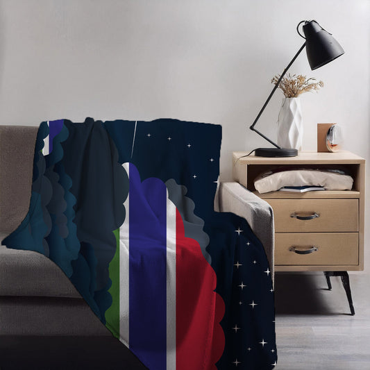 Gambia Night Clouds Blankets & Throws | Premium Soft Blankets | City Posters Plus