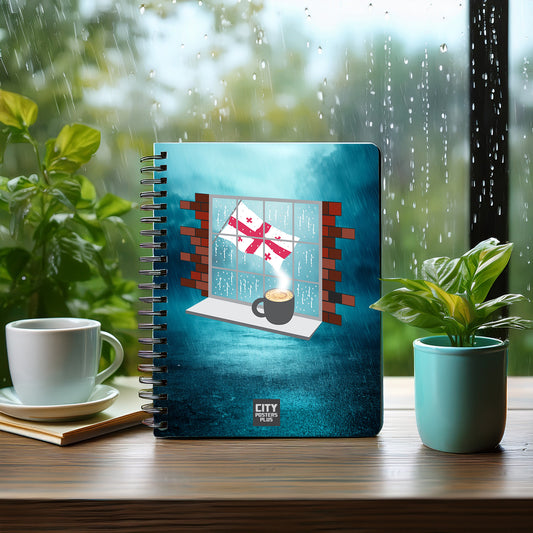Georgia Coffee Rain Notebook