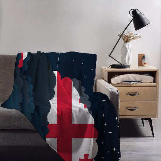 Georgia Night Clouds Blankets & Throws | Premium Soft Blankets | City Posters Plus