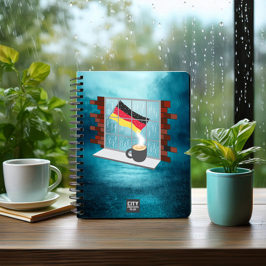 Germany Coffee Rain Notebook