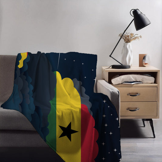 Ghana Night Clouds Blankets & Throws | Premium Soft Blankets | City Posters Plus