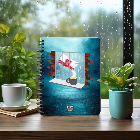 Gibraltar Coffee Rain Notebook