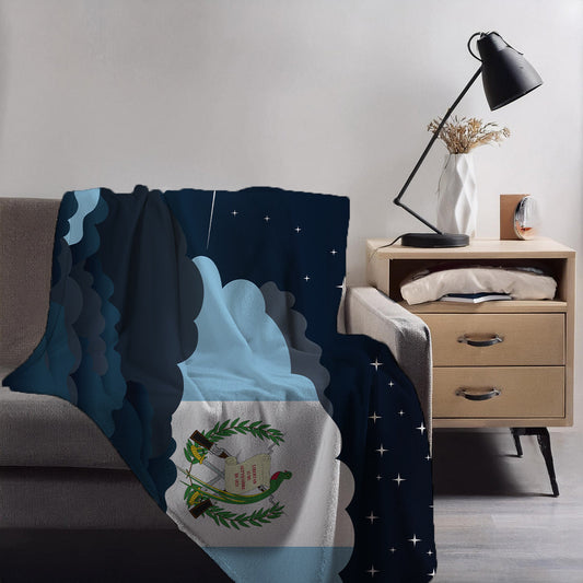 Guatemala Night Clouds Blankets & Throws | Premium Soft Blankets | City Posters Plus