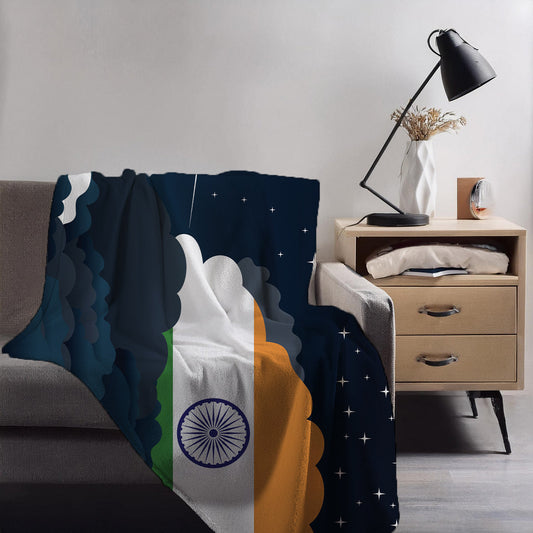 India Night Clouds Blankets & Throws | Premium Soft Blankets | City Posters Plus