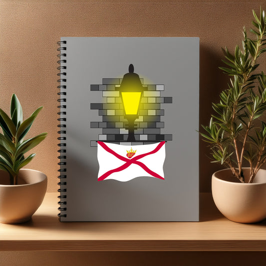 Jersey  Street Lamp Bricks Notebook