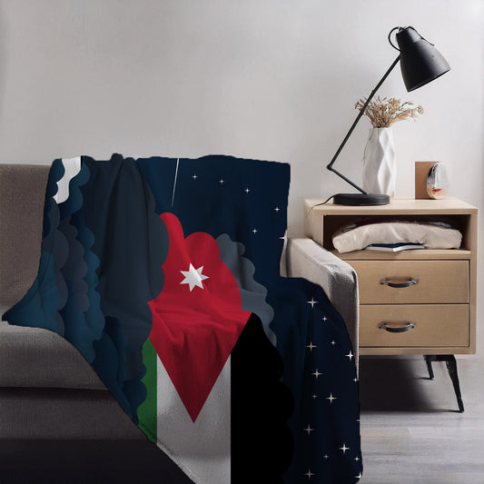 Jordan Night Clouds Blankets & Throws | Premium Soft Blankets | City Posters Plus