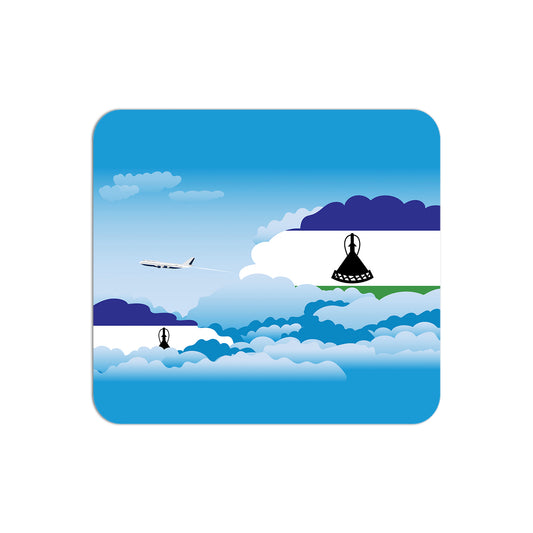 Lesotho Airplane Airport Flight Day Clouds Mousepad 