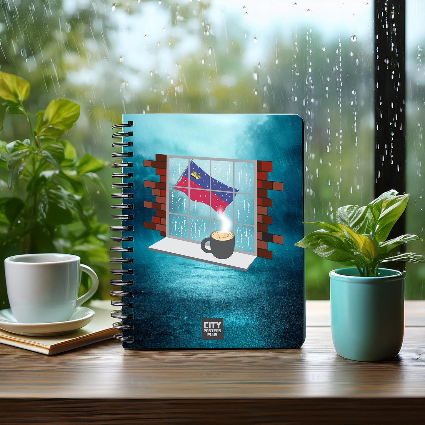 Liechtenstein Coffee Rain Notebook