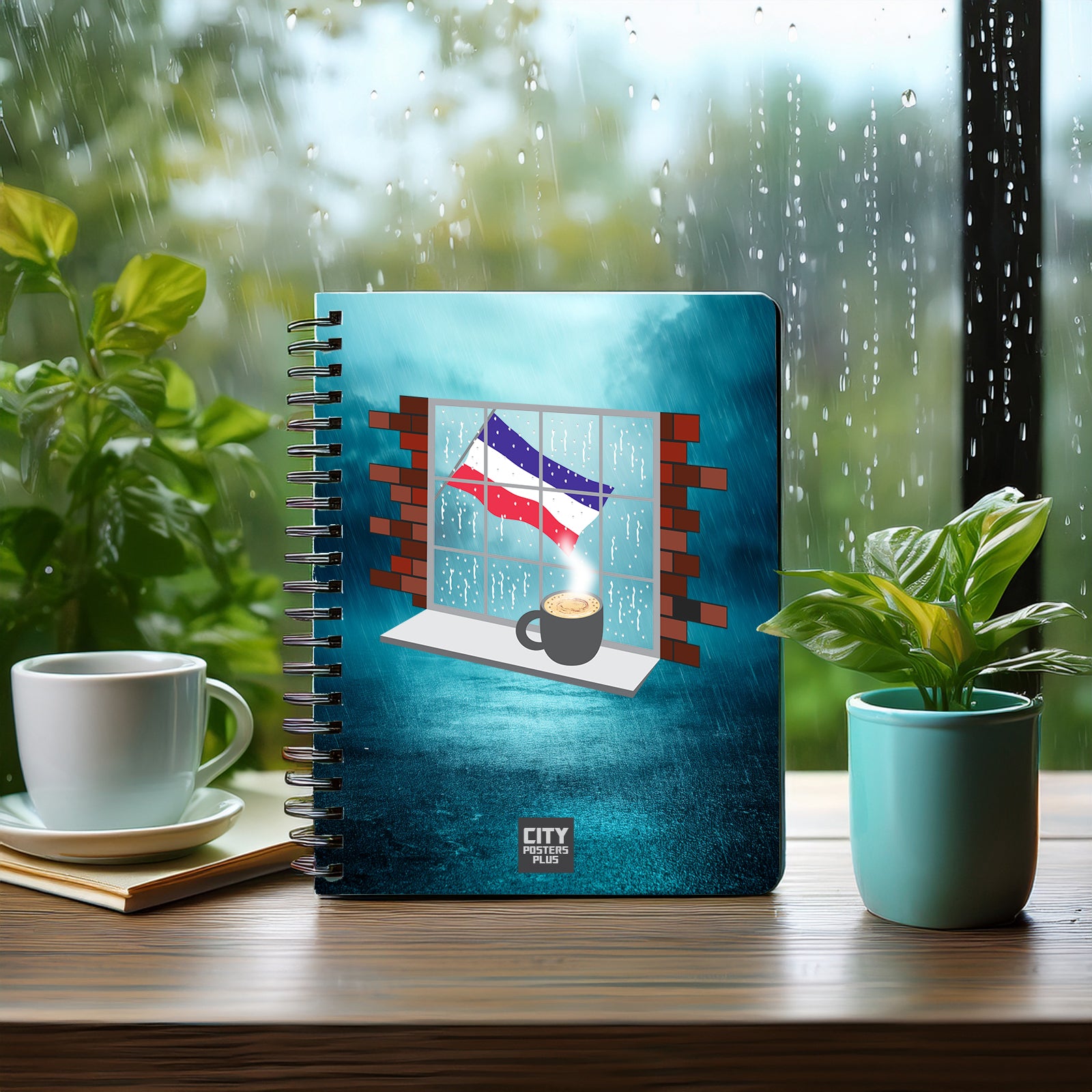 Los Altos Coffee Rain Notebook