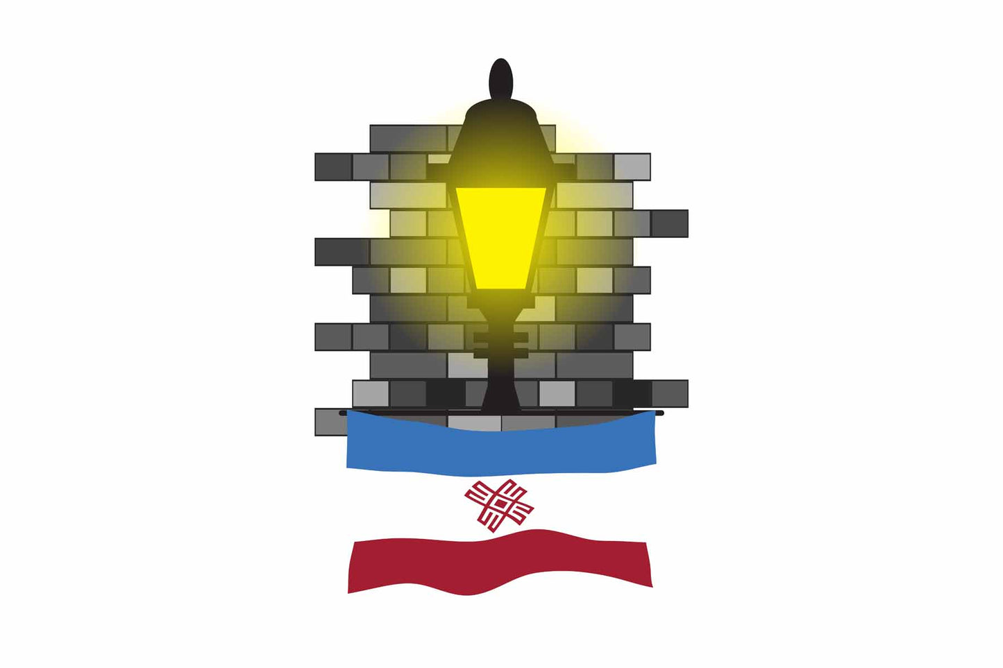 Mari El Town Street Lamp Bricks Sticker & Magnet