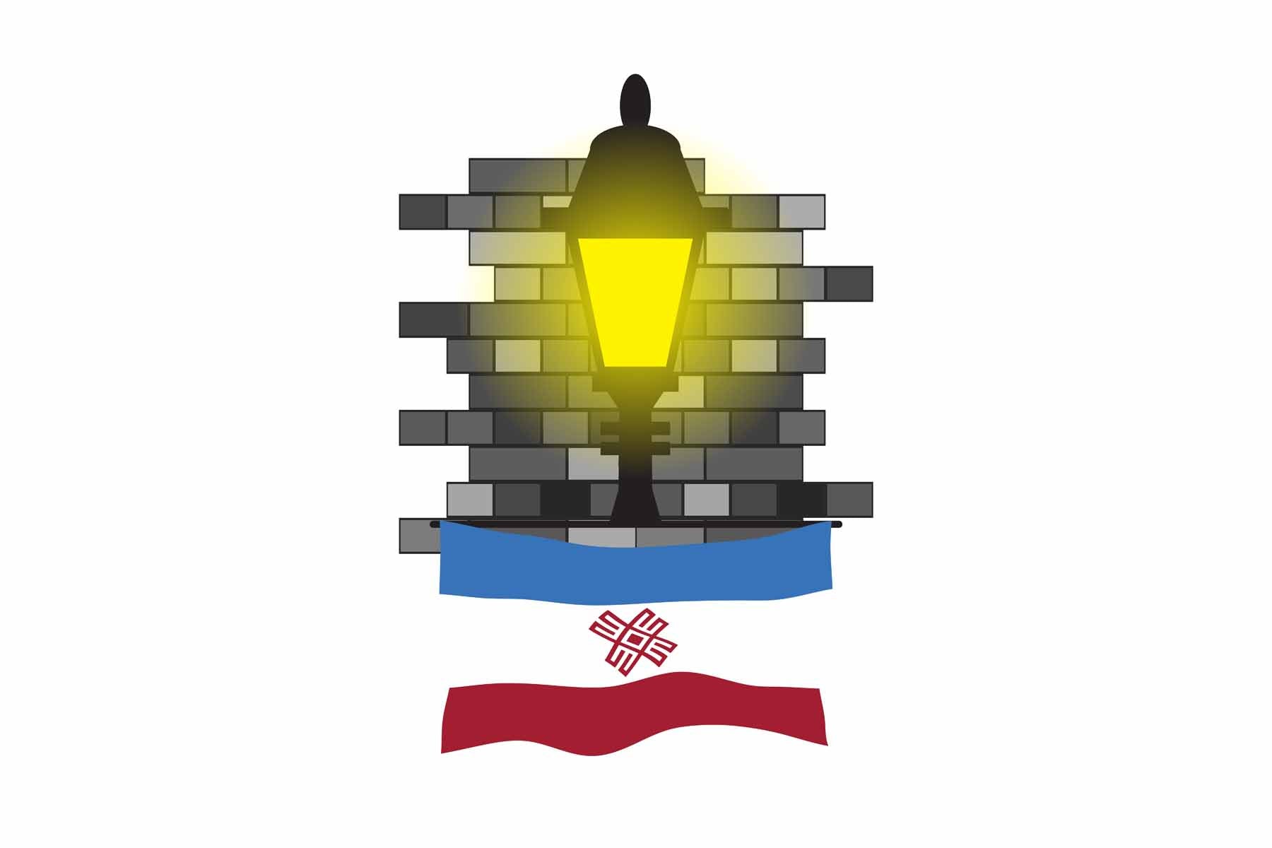 Mari El Town Street Lamp Bricks Sticker & Magnet