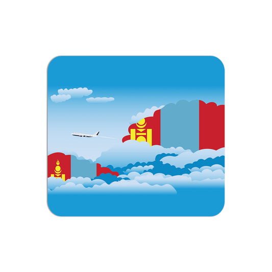 Mongolia Airplane Airport Flight Day Clouds Mousepad 