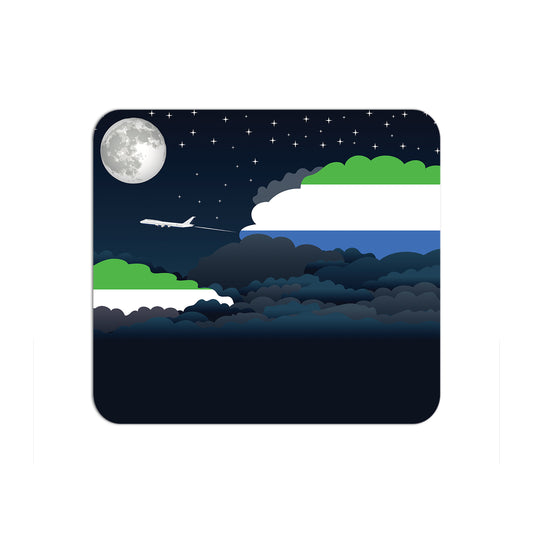 Sierra Leone Airplane Airport Flight Night Clouds Mousepad 