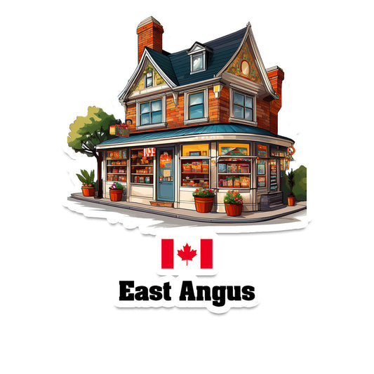 East Angus Home Town Office Shop Canada Sticker & Magnet