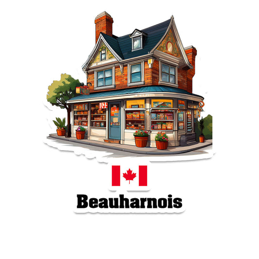 Beauharnois Home Town Office Shop Canada Sticker & Magnet