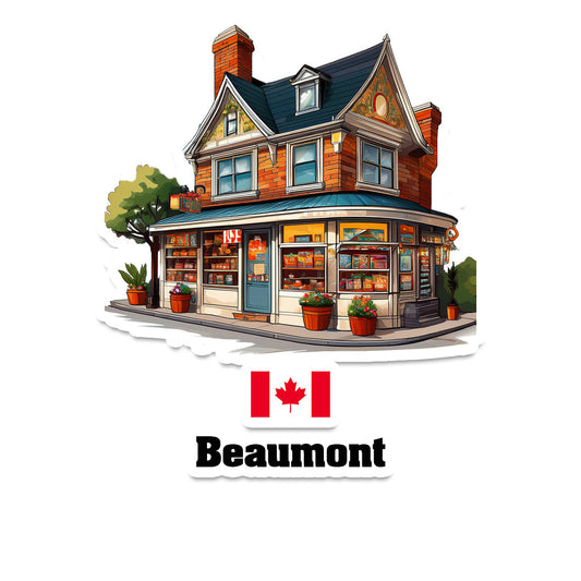Beaumont Home Town Office Shop Canada Sticker & Magnet