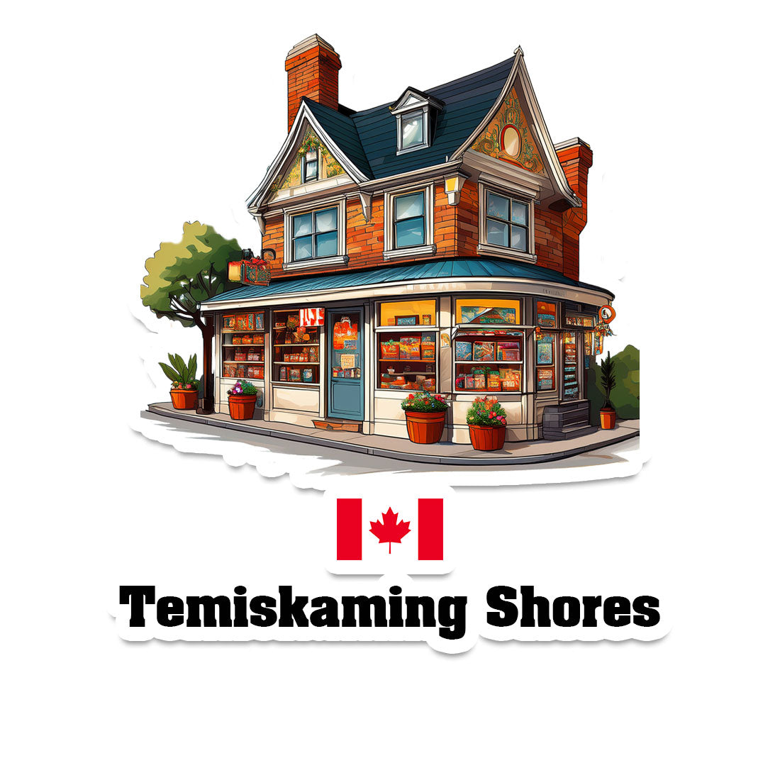 Temiskaming Shores Home Town Office Shop Canada Sticker & Magnet