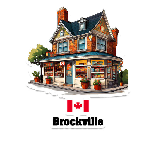 Brockville Home Town Office Shop Canada Sticker & Magnet