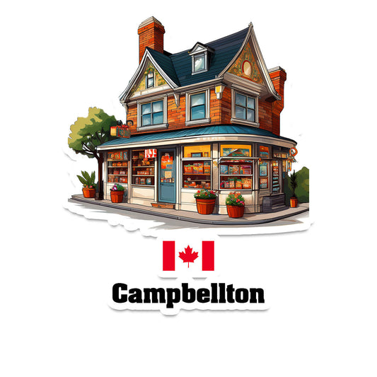 Campbellton Home Town Office Shop Canada Sticker & Magnet