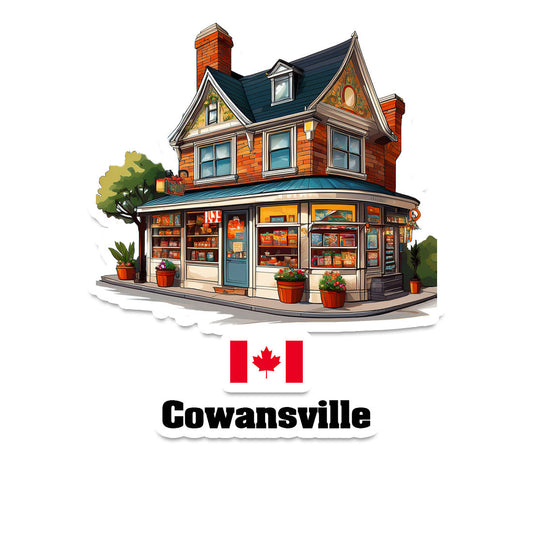 Cowansville Home Town Office Shop Canada Sticker & Magnet