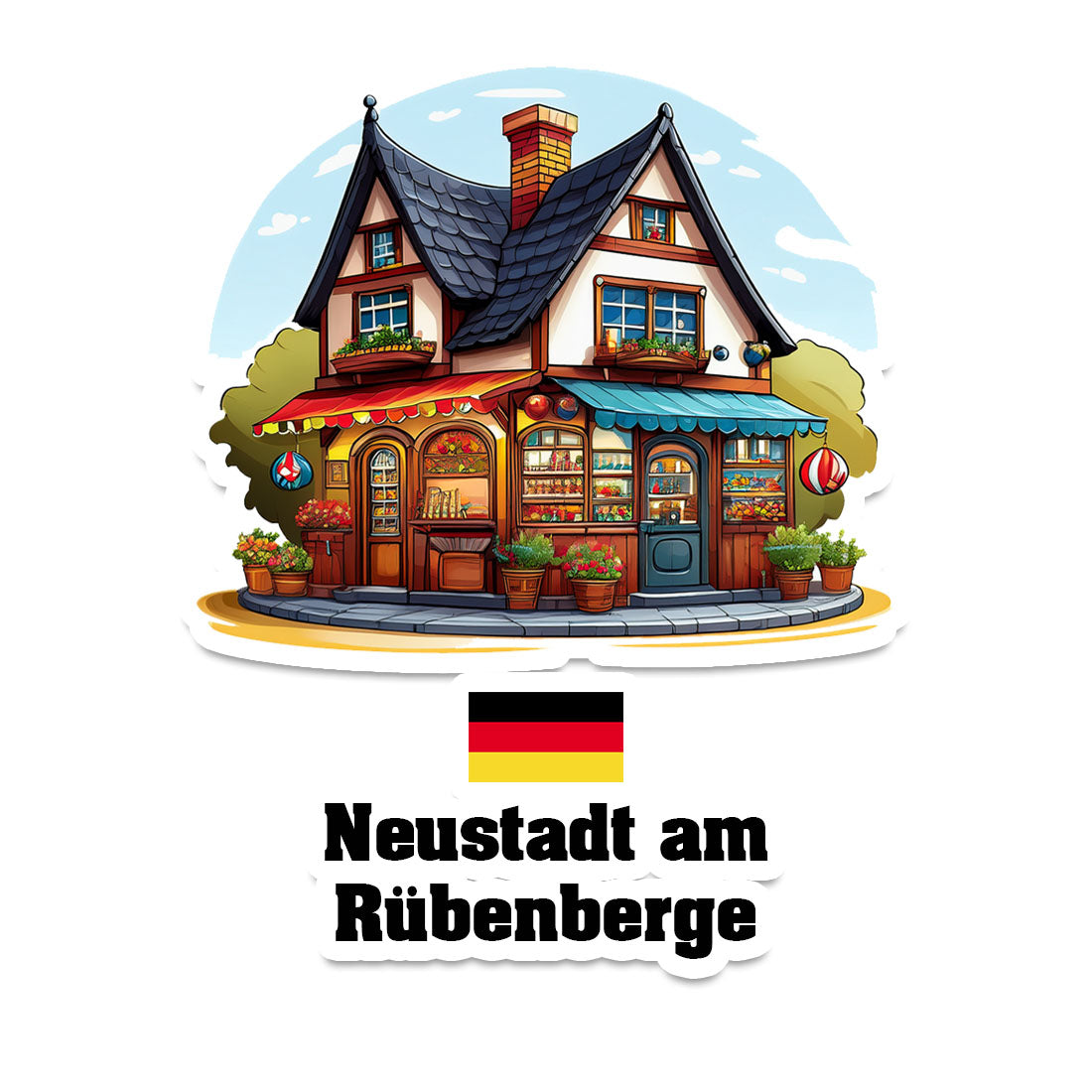 Neustadt am Rübenberge Home Town Office Shop Germany Sticker & Magnet