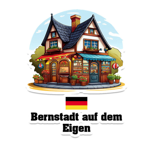 Bernstadt auf dem Eigen Home Town Office Shop Germany Sticker & Magnet