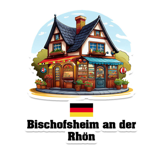 Bischofsheim an der Rhön Home Town Office Shop Germany Sticker & Magnet
