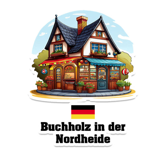 Buchholz in der Nordheide Home Town Office Shop Germany Sticker & Magnet