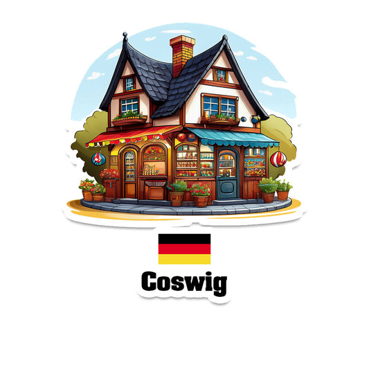 Coswig Home Town Office Shop Germany Sticker & Magnet