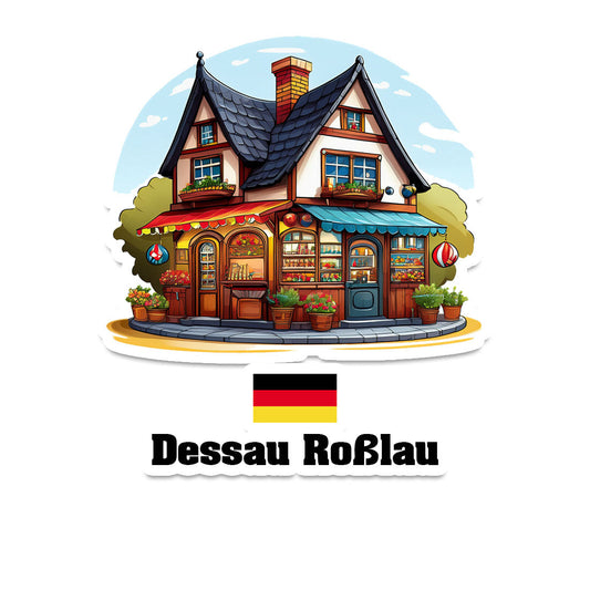 Dessau Roßlau Home Town Office Shop Germany Sticker & Magnet