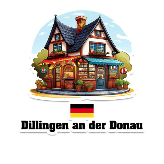 Dillingen an der Donau Home Town Office Shop Germany Sticker & Magnet