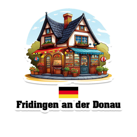 Fridingen an der Donau Home Town Office Shop Germany Sticker & Magnet