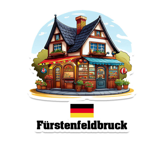 Fürstenfeldbruck Home Town Office Shop Germany Sticker & Magnet