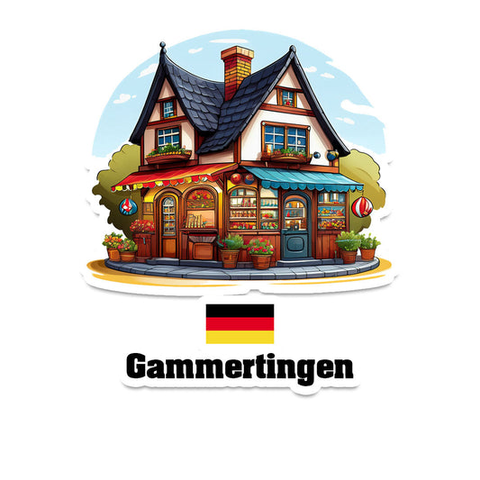 Gammertingen Home Town Office Shop Germany Sticker & Magnet